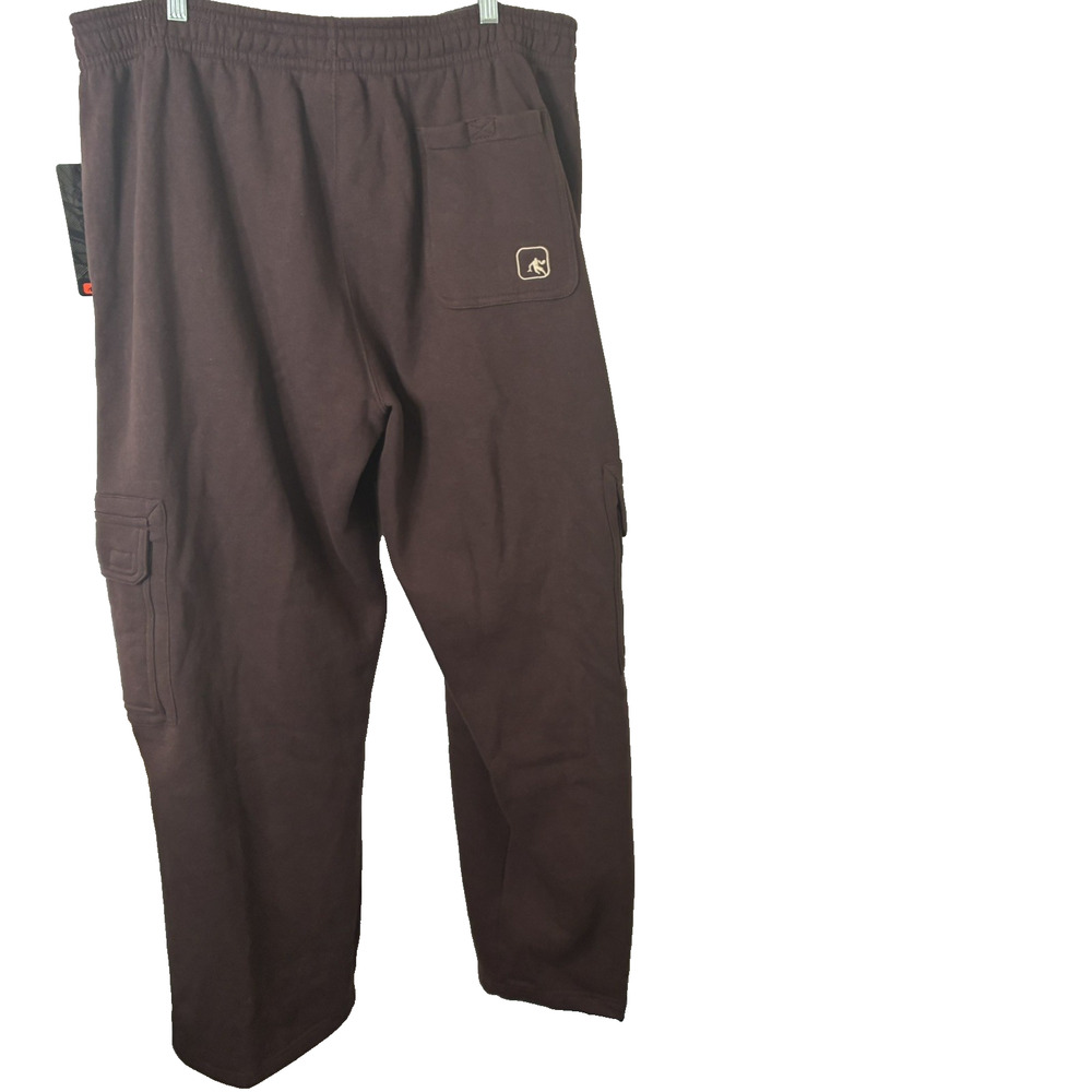 And1 NWT Men's Basketball Cargo Fleece Athletic Pants in Espresso Size XXL